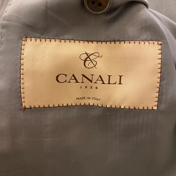 Blue-gray Canali sports coat Made in Italy 42R - Picture 4 of 4